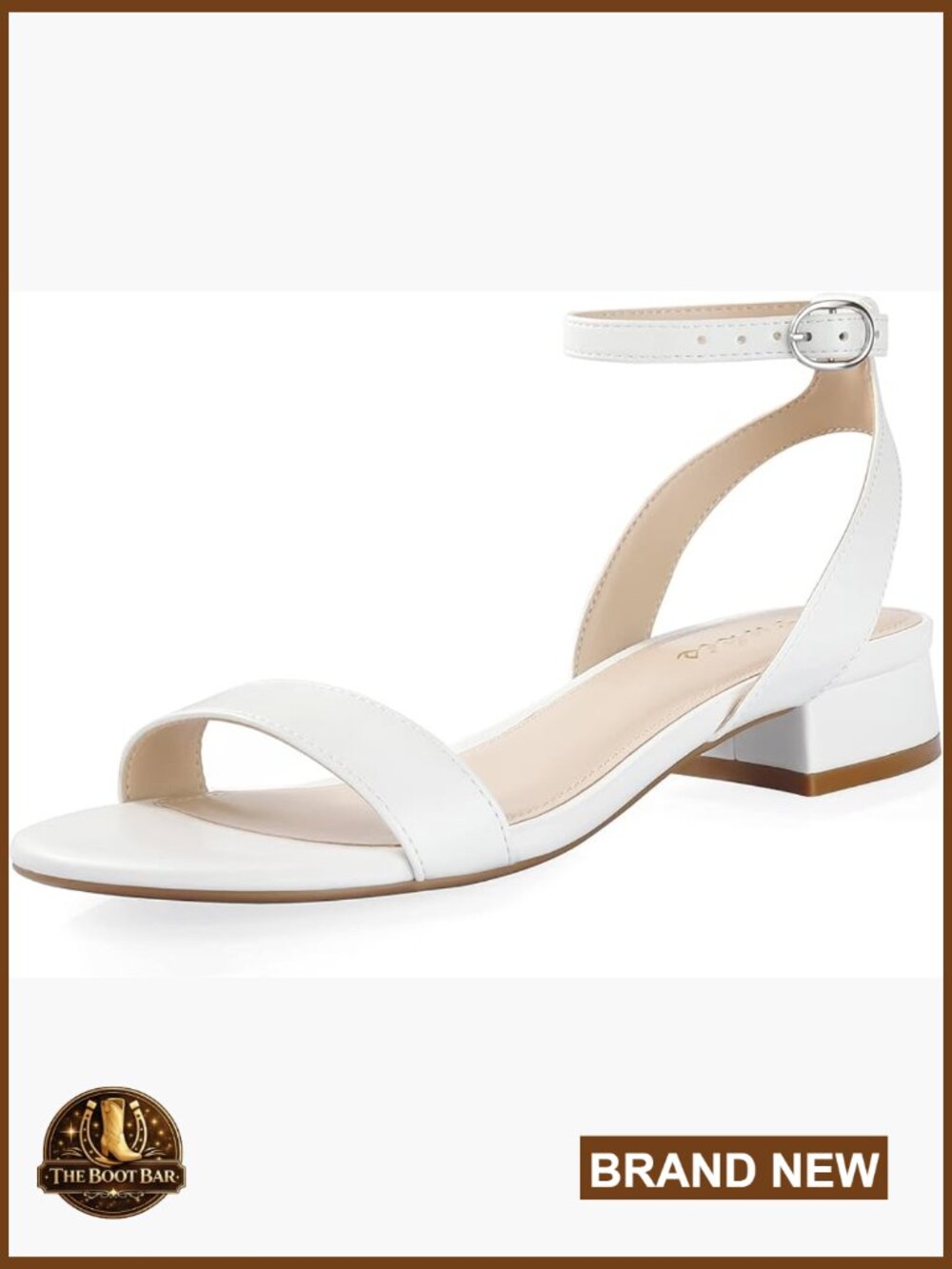 Women's Comfortable Strappy Sandals with Adjustable Ankle Strap Low Block Heel